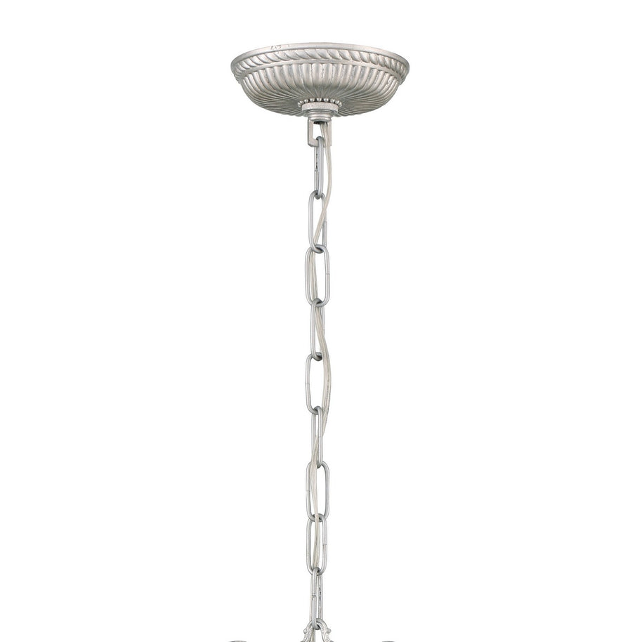 Crystorama - 5019-OS-CL-MWP - Nine Light Chandelier - Ashton - Olde Silver