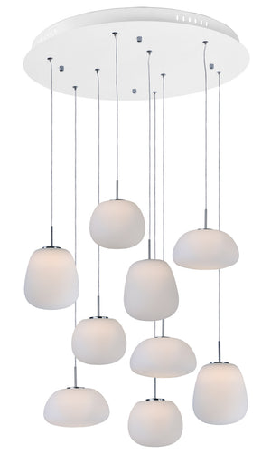 ET2 - E21127-11WT - LED Pendant - Puffs - White