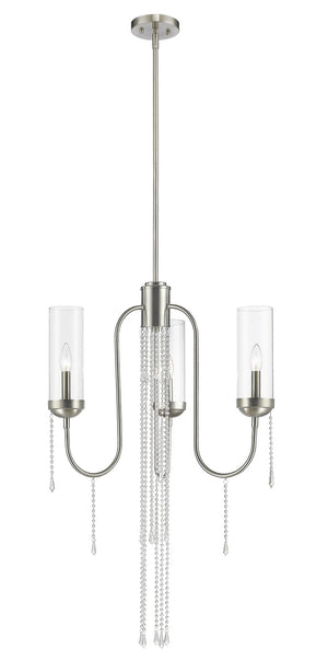 Z-Lite - 433-3BN - Three Light Chandelier - Siena - Brushed Nickel