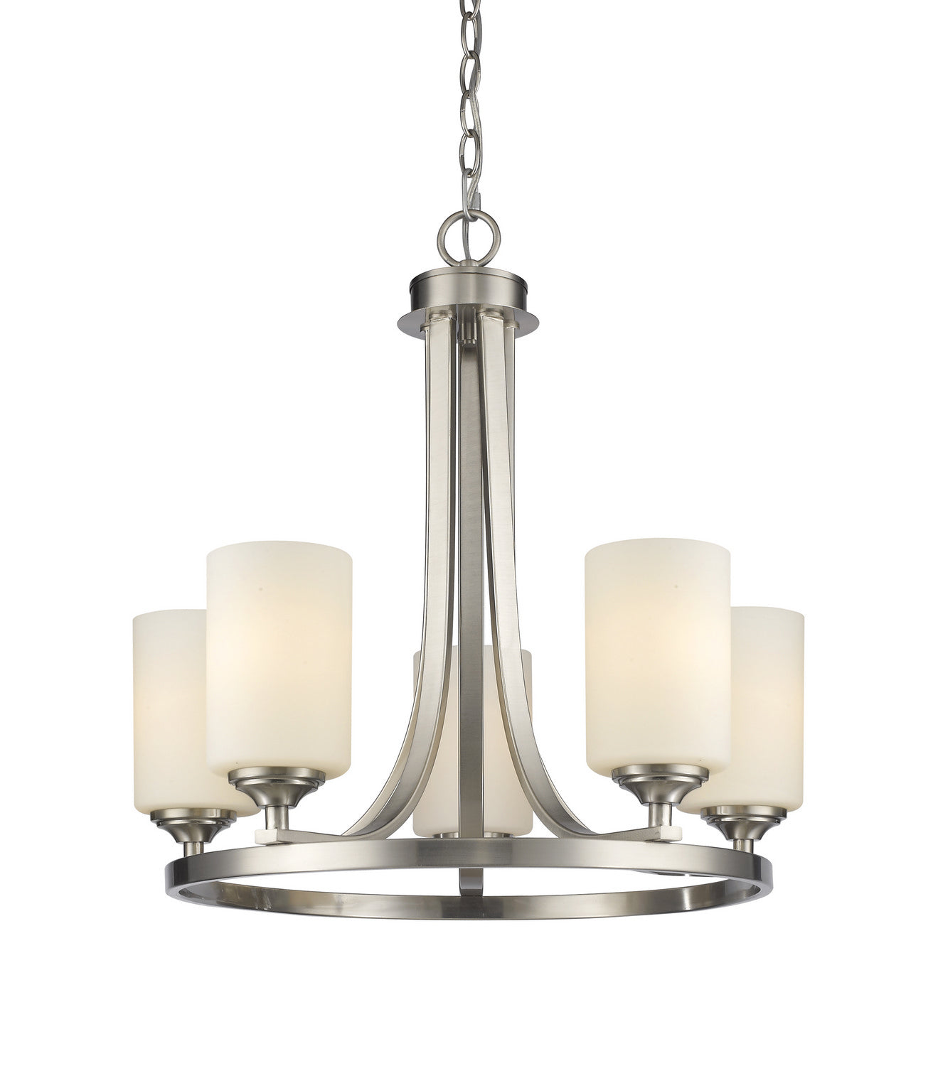 Z-Lite - 435-5BN - Five Light Chandelier - Bordeaux - Brushed Nickel