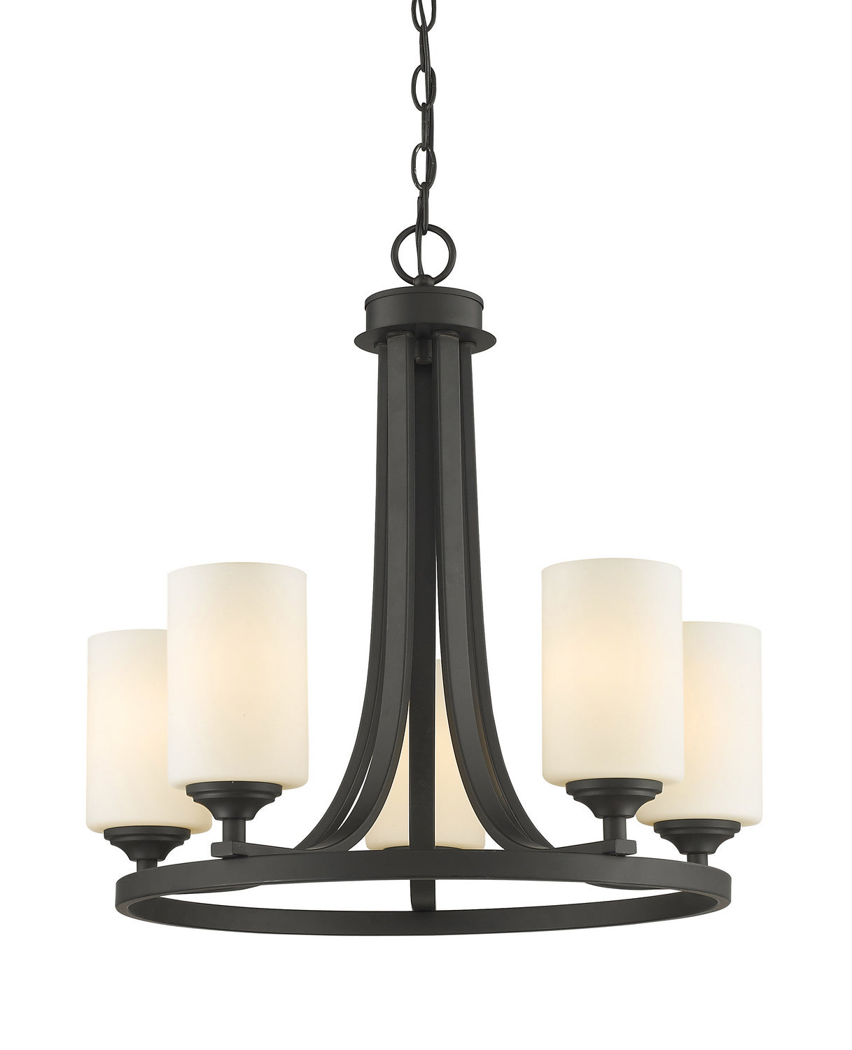 Z-Lite - 435-5BRZ - Five Light Chandelier - Bordeaux - Bronze