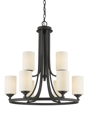 Z-Lite - 435-9BRZ - Nine Light Chandelier - Bordeaux - Bronze