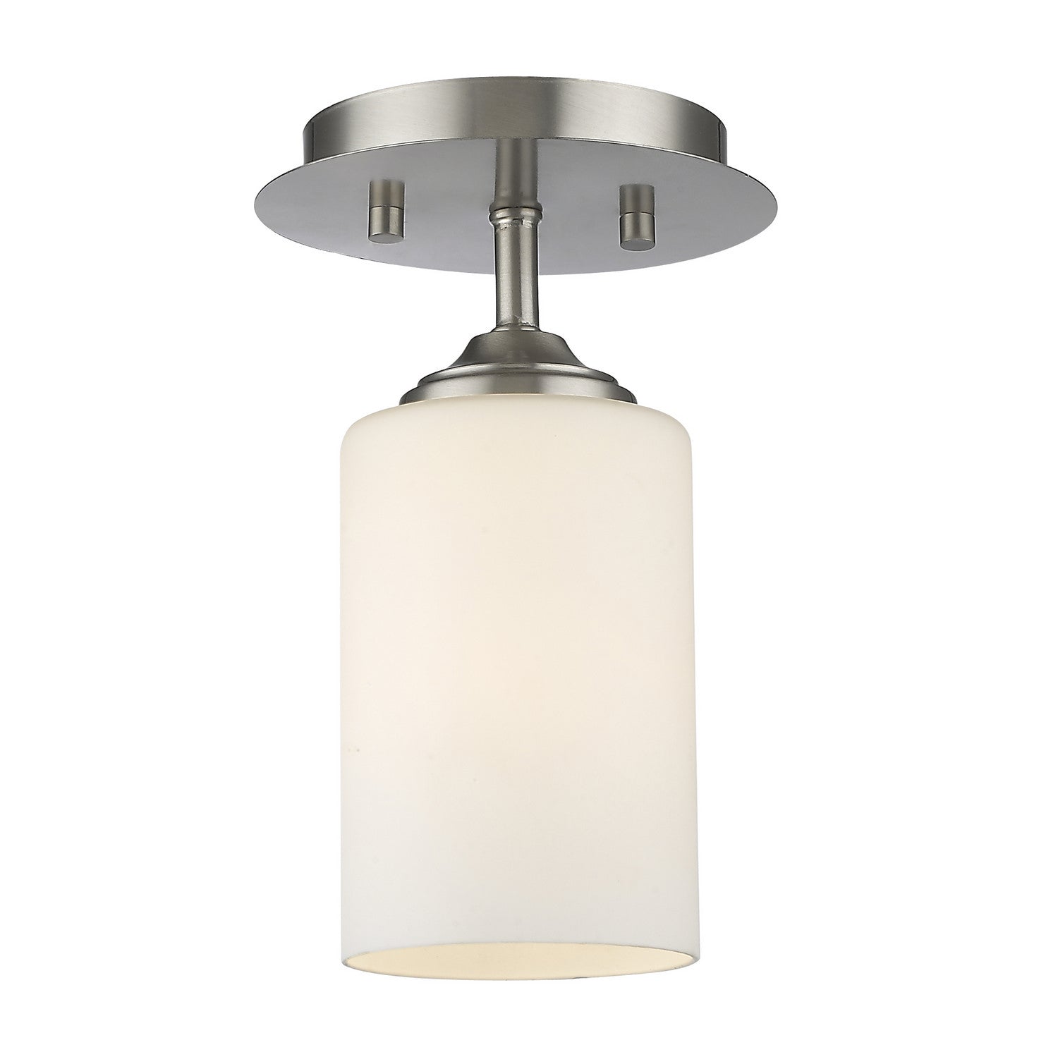 Z-Lite - 435F1-BN - One Light Flush Mount - Bordeaux - Brushed Nickel