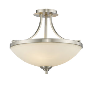 Z-Lite - 435SF-BN - Three Light Semi Flush Mount - Bordeaux - Brushed Nickel