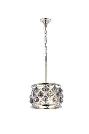 Elegant Lighting - 1214D12PN-SS/RC - Three Light Pendant - Madison - Polished Nickel