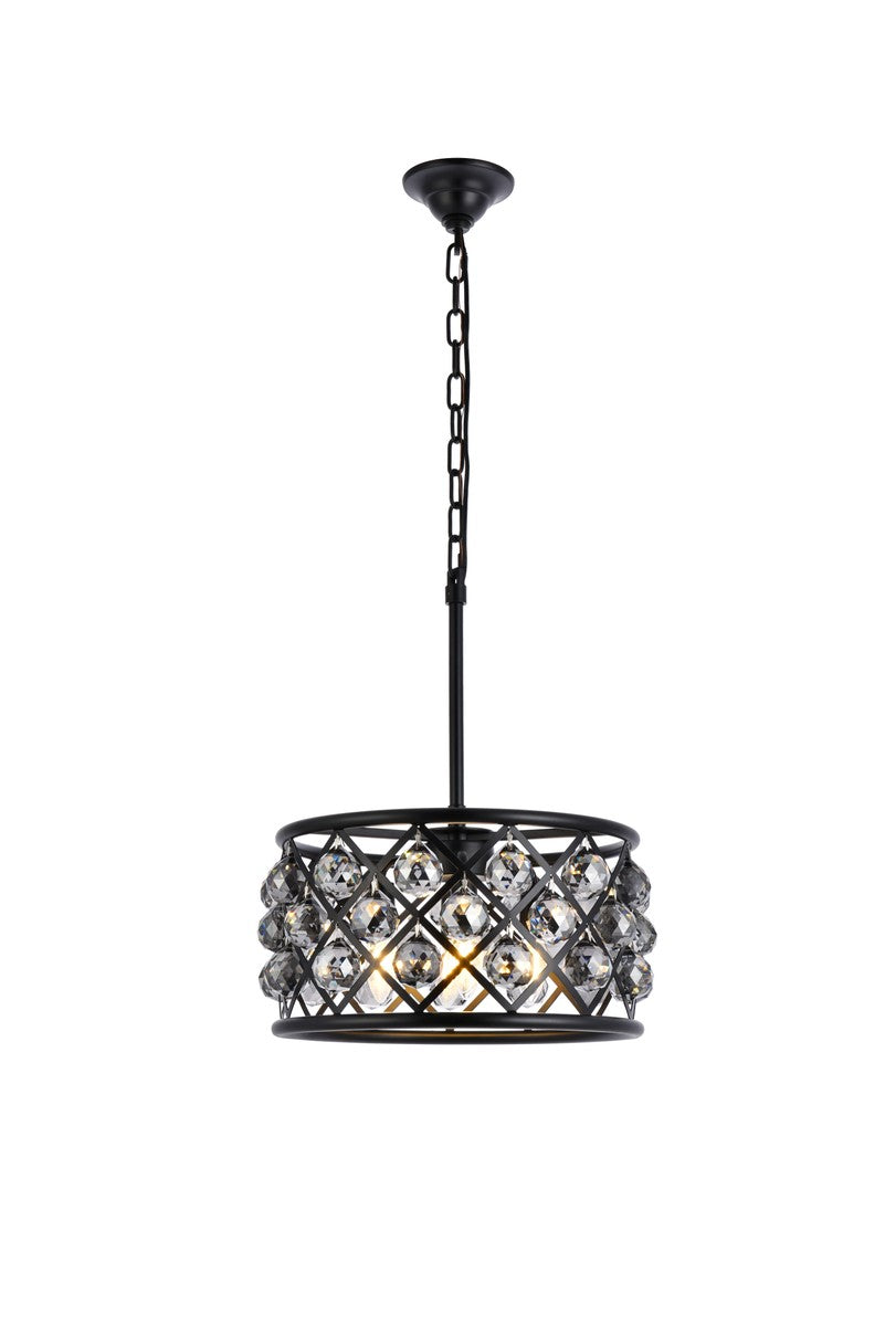 Elegant Lighting - 1214D16MB-SS/RC - Four Light Pendant - Madison - Matte Black