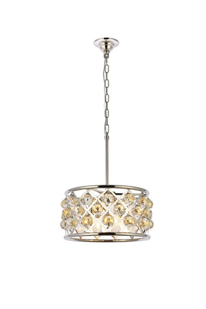 Elegant Lighting - 1214D16PN-GT/RC - Four Light Pendant - Madison - Polished Nickel
