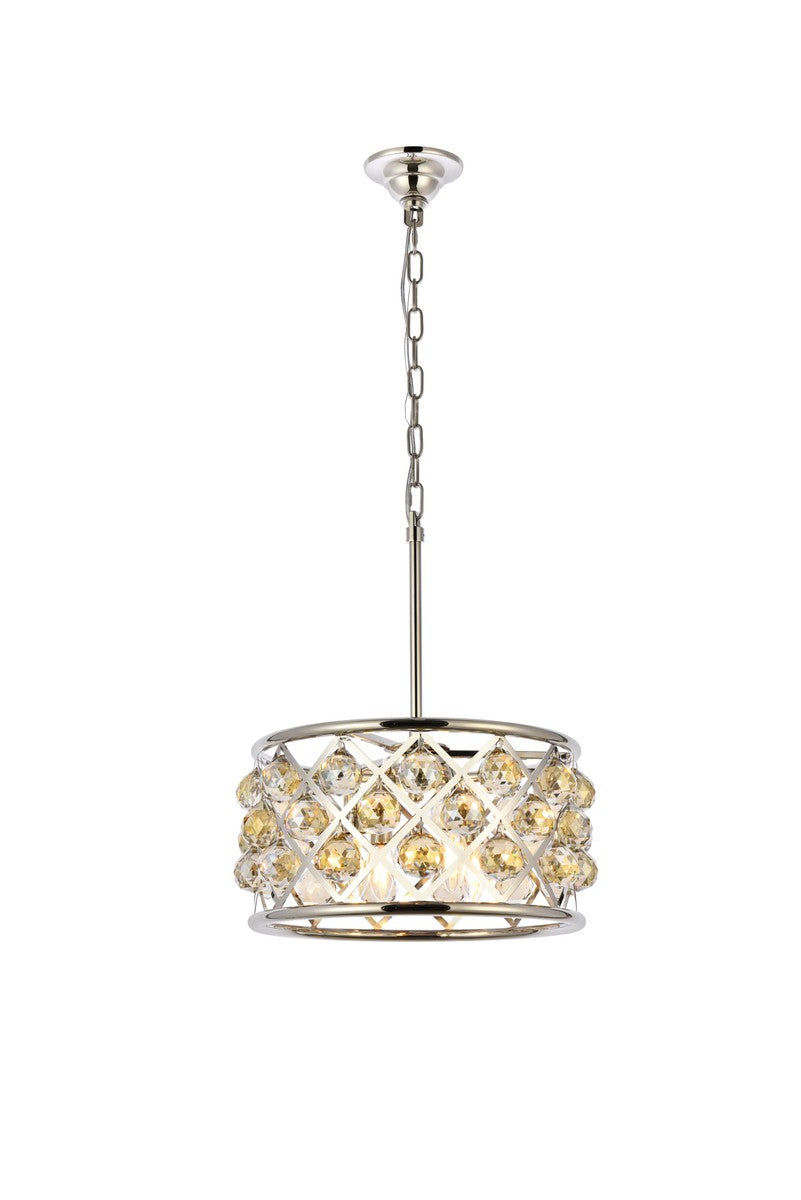 Elegant Lighting - 1214D16PN-GT/RC - Four Light Pendant - Madison - Polished Nickel
