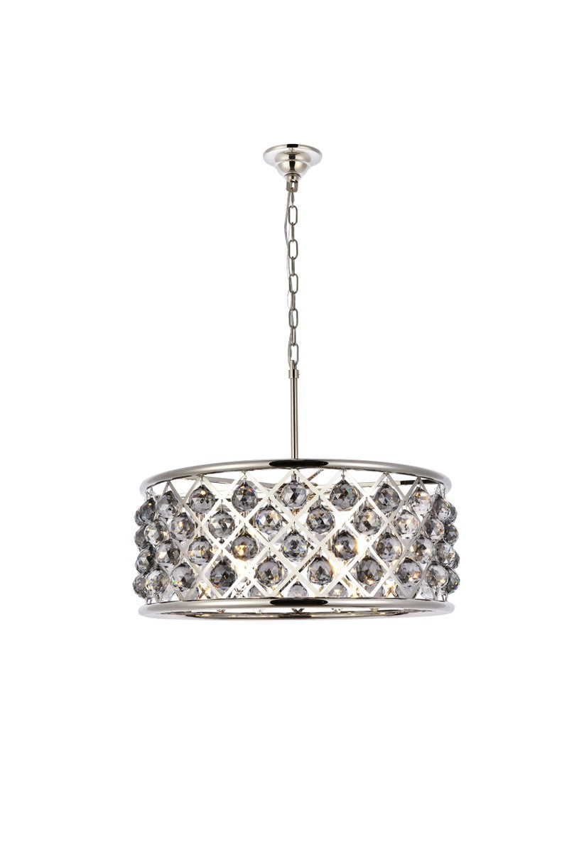 Elegant Lighting - 1214D25PN-SS/RC - Six Light Chandelier - Madison - Polished Nickel