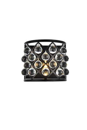 Elegant Lighting - 1214W11MB/RC - One Light Wall Sconce - Madison - Matte Black