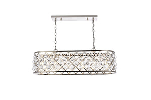 Elegant Lighting - 1215G40PN/RC - Six Light Chandelier - Madison - Polished Nickel