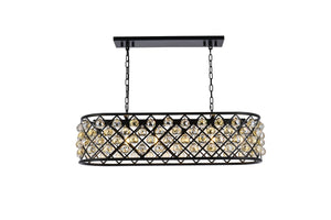 Elegant Lighting - 1216G40MB-GT/RC - Six Light Chandelier - Madison - Matte Black