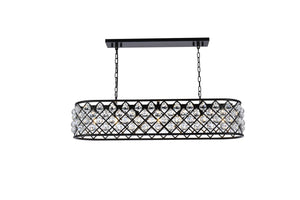 Elegant Lighting - 1216G50MB/RC - Seven Light Chandelier - Madison - Matte Black