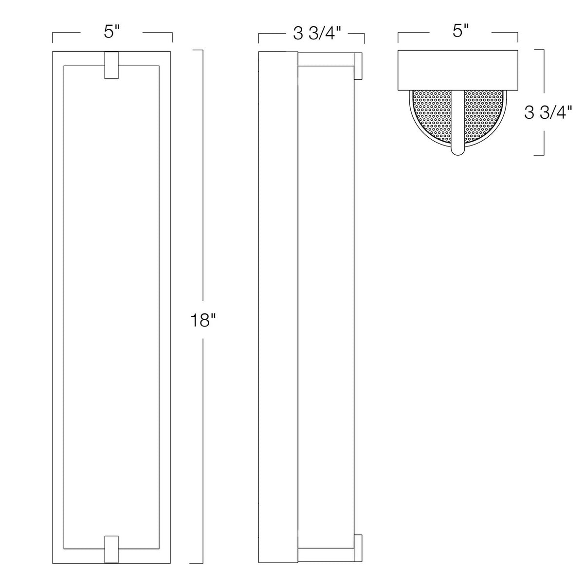 Norwell Lighting - 9691-CH-MO - LED Wall Sconce - Alto - Chrome