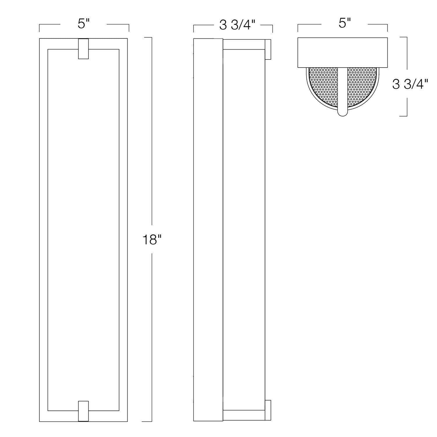 Norwell Lighting - 9691-CH-MO - LED Wall Sconce - Alto - Chrome