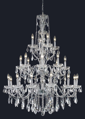 Elegant Lighting - 2016G36C/RC - 24 Light Chandelier - St. Francis - Chrome