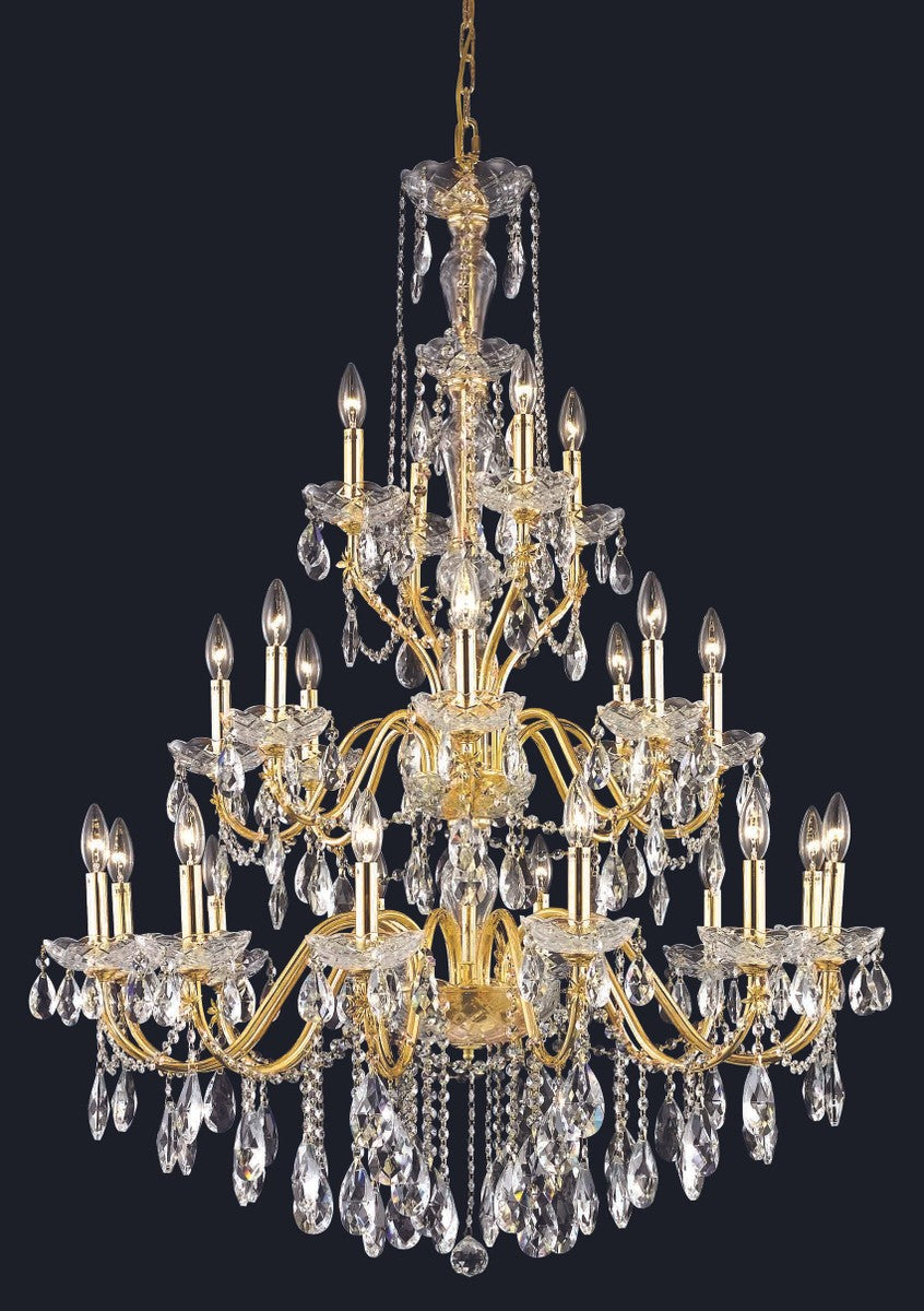 Elegant Lighting - 2016G36G/RC - 24 Light Chandelier - St. Francis - Gold