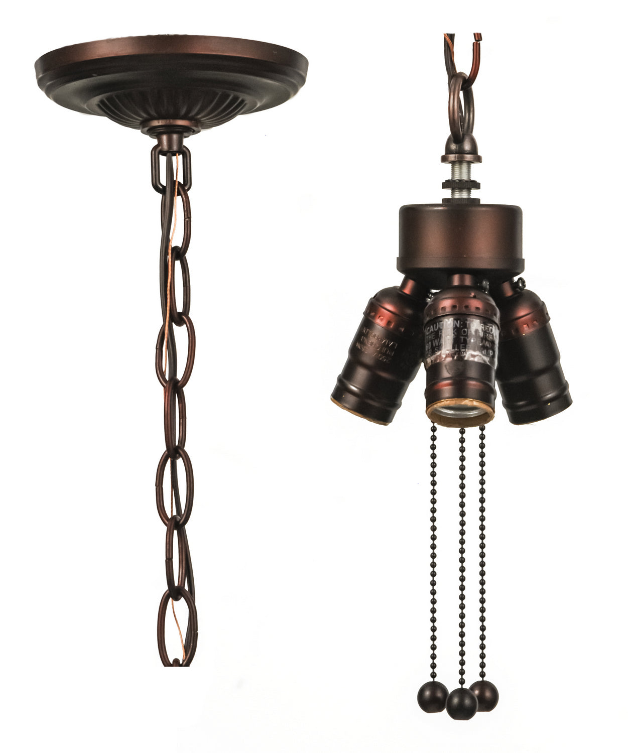 Meyda Tiffany - 10338 - Three Light Pendant Hardware - Mahogany Bronze