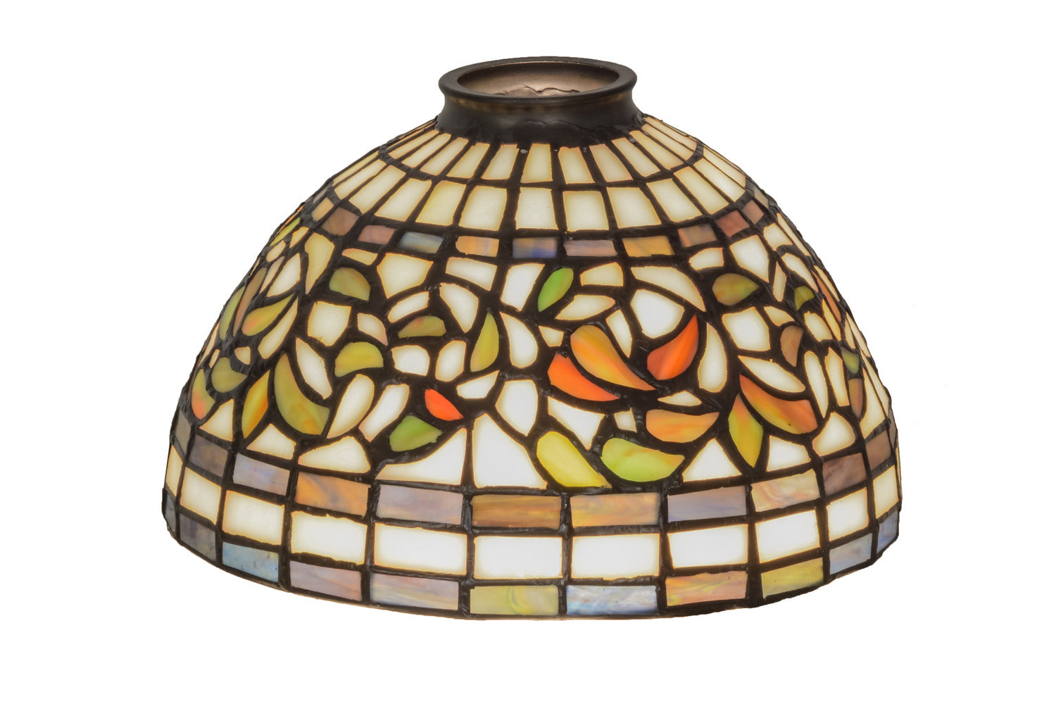 Meyda Tiffany - 10988 - Shade - Tiffany Turning Leaf - Craftsman Brown