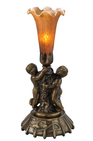 Meyda Tiffany - 11476 - One Light Mini Lamp - Amber - Mahogany Bronze