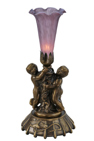 Meyda Tiffany - 11642 - One Light Mini Lamp - Lavender - Mahogany Bronze