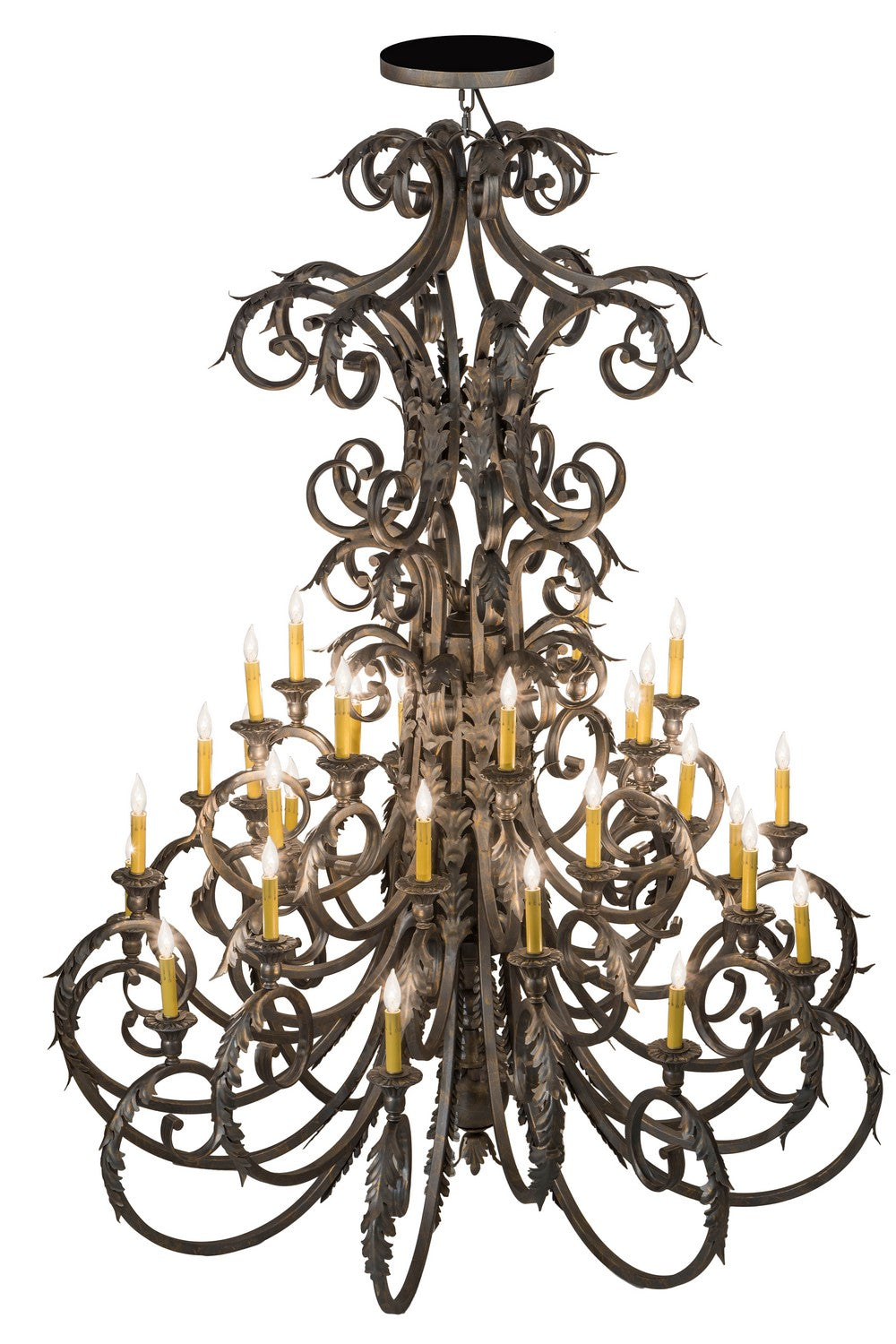 Meyda Tiffany - 116521 - 32 Light Chandelier - Serratina - French Bronze