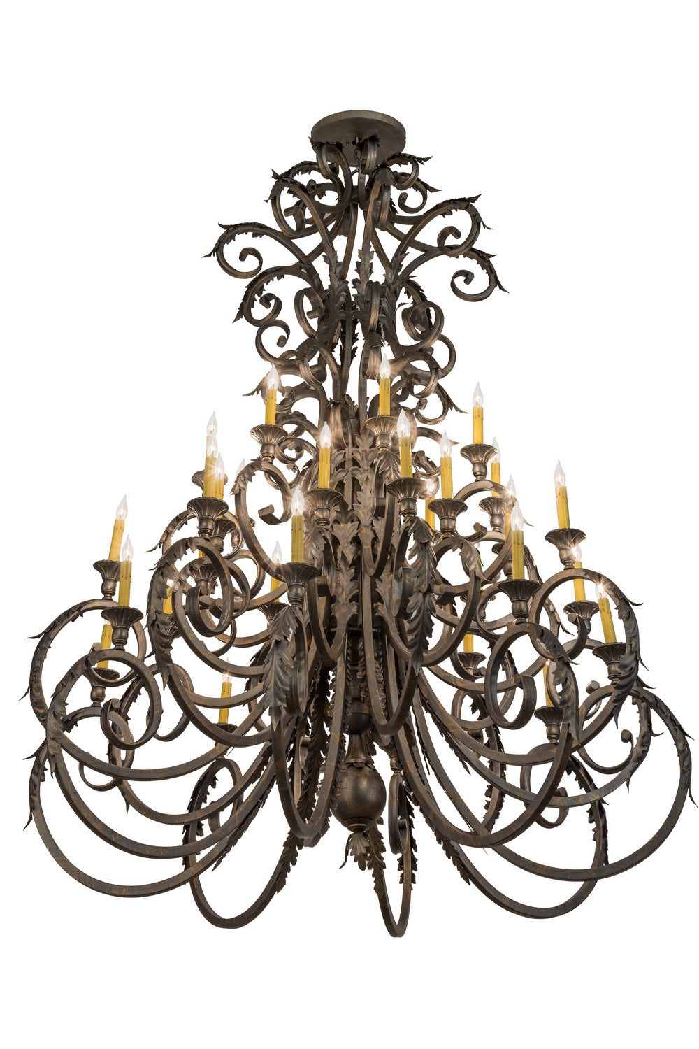 Meyda Tiffany - 116521 - 32 Light Chandelier - Serratina - French Bronze