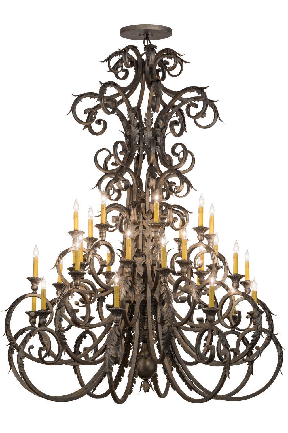 Meyda Tiffany - 116521 - 32 Light Chandelier - Serratina - French Bronze