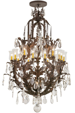 Meyda Tiffany - 120332 - 16 Light Chandelier - French Baroque - Gilded Tobacco