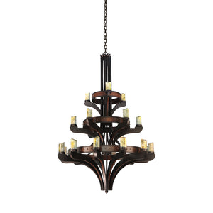 Meyda Tiffany - 122640 - 21 Light Chandelier - Castilla - Custom,Mahogany Bronze