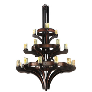 Meyda Tiffany - 122640 - 21 Light Chandelier - Castilla - Custom,Mahogany Bronze