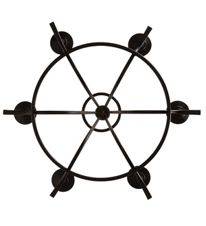 Meyda Tiffany - 141829 - Six Light Chandelier - Octavia - Black Metal,Custom