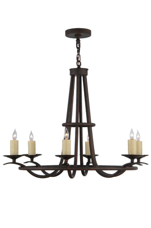 Meyda Tiffany - 141829 - Six Light Chandelier - Octavia - Black Metal,Custom