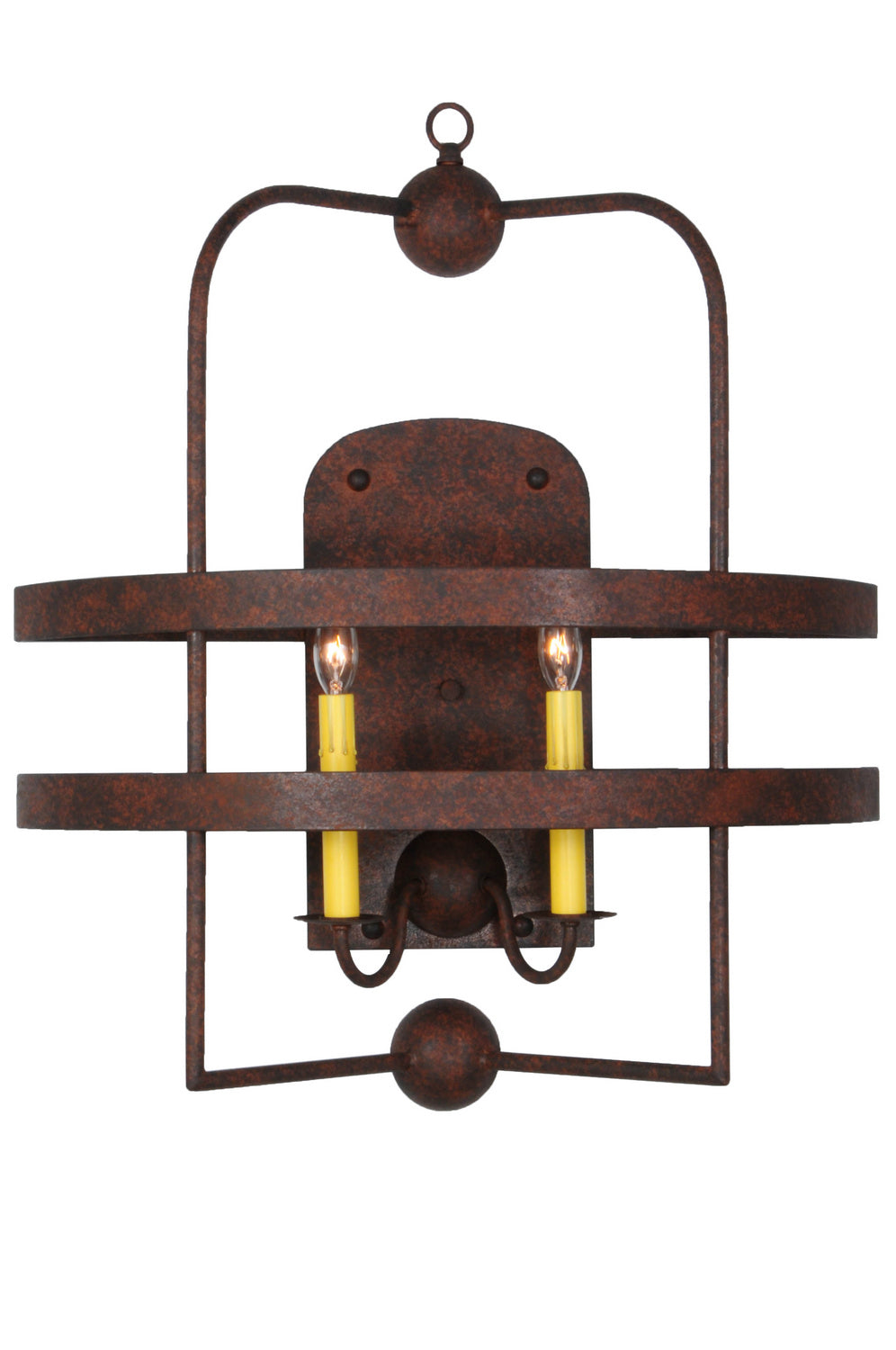 Meyda Tiffany - 142242 - Two Light Wall Sconce - Aldari - Rusty Nail