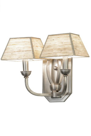 Meyda Tiffany - 142263 - Two Light Wall Sconce - Cesta - Brushed Nickel