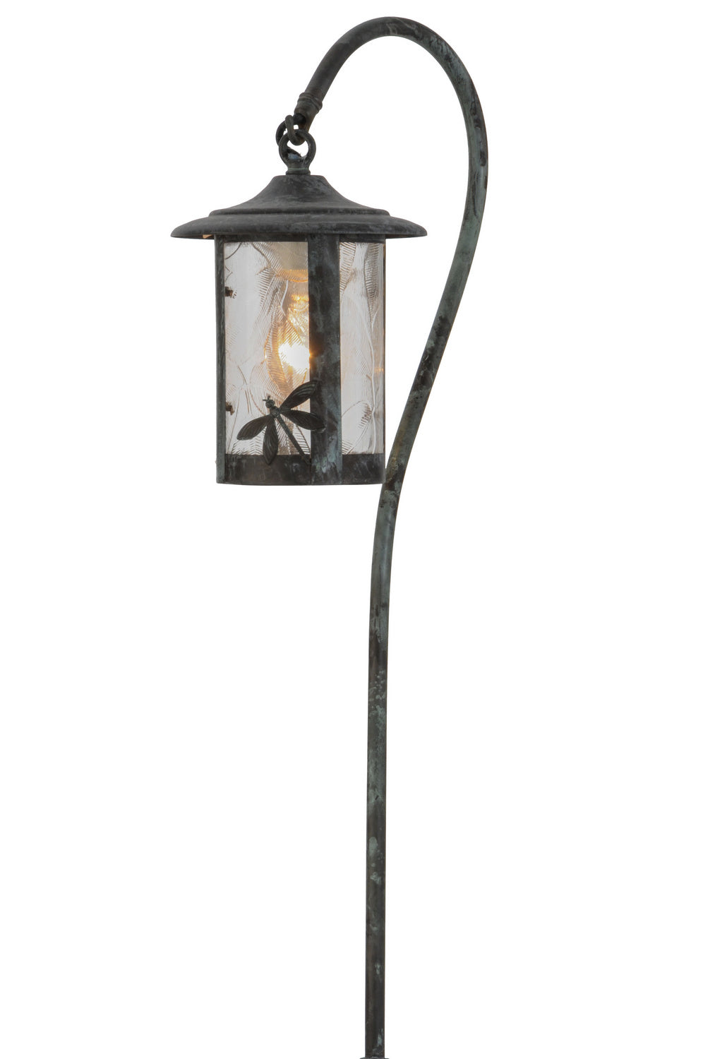 Meyda Tiffany - 145234 - One Light Landscape Fixture - Dragonfly - Craftsman Verdigris