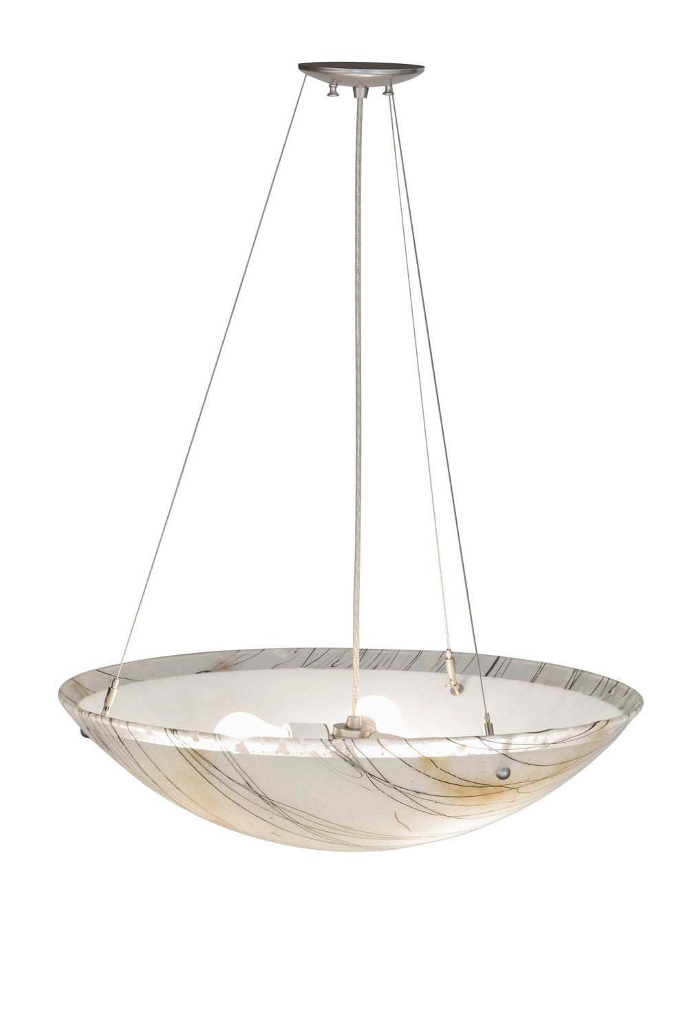 Meyda Tiffany - 151641 - Three Light Pendant - Metro Fusion - Brushed Nickel