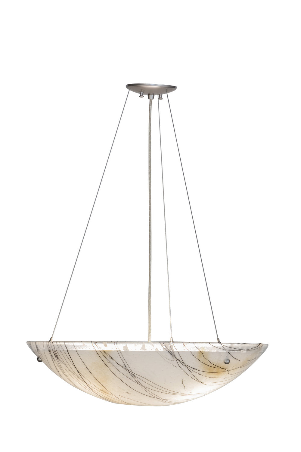 Meyda Tiffany - 151641 - Three Light Pendant - Metro Fusion - Brushed Nickel