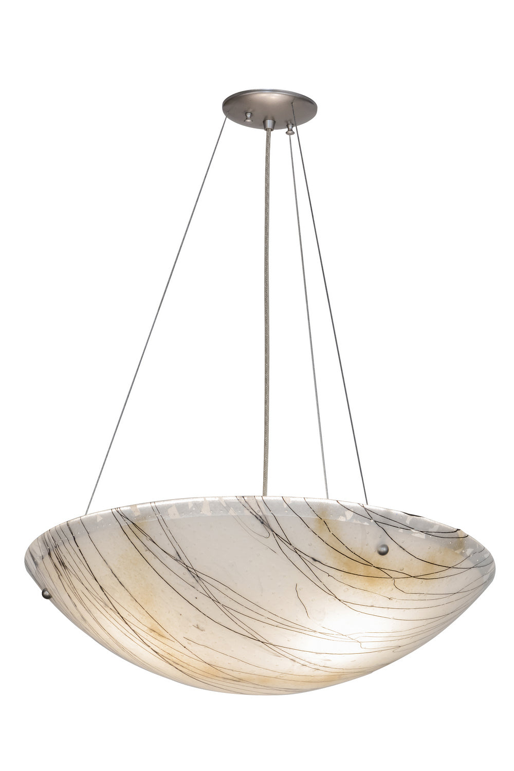 Meyda Tiffany - 151641 - Three Light Pendant - Metro Fusion - Brushed Nickel