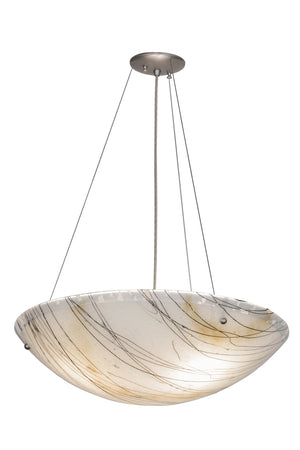 Meyda Tiffany - 151641 - Three Light Pendant - Metro Fusion - Brushed Nickel