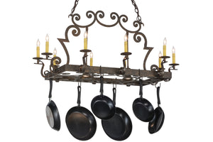 Meyda Tiffany - 153216 - 12 Light Pot Rack - Tourelle - Gilded Tobacco