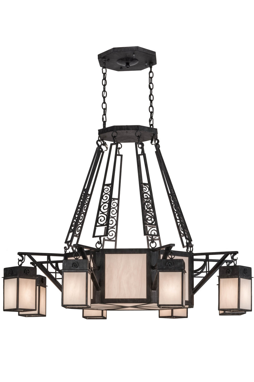 Meyda Tiffany - 153275 - 12 Light Pendant - Azrael - Antique Iron Gate