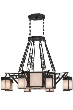 Meyda Tiffany - 153275 - 12 Light Pendant - Azrael - Antique Iron Gate