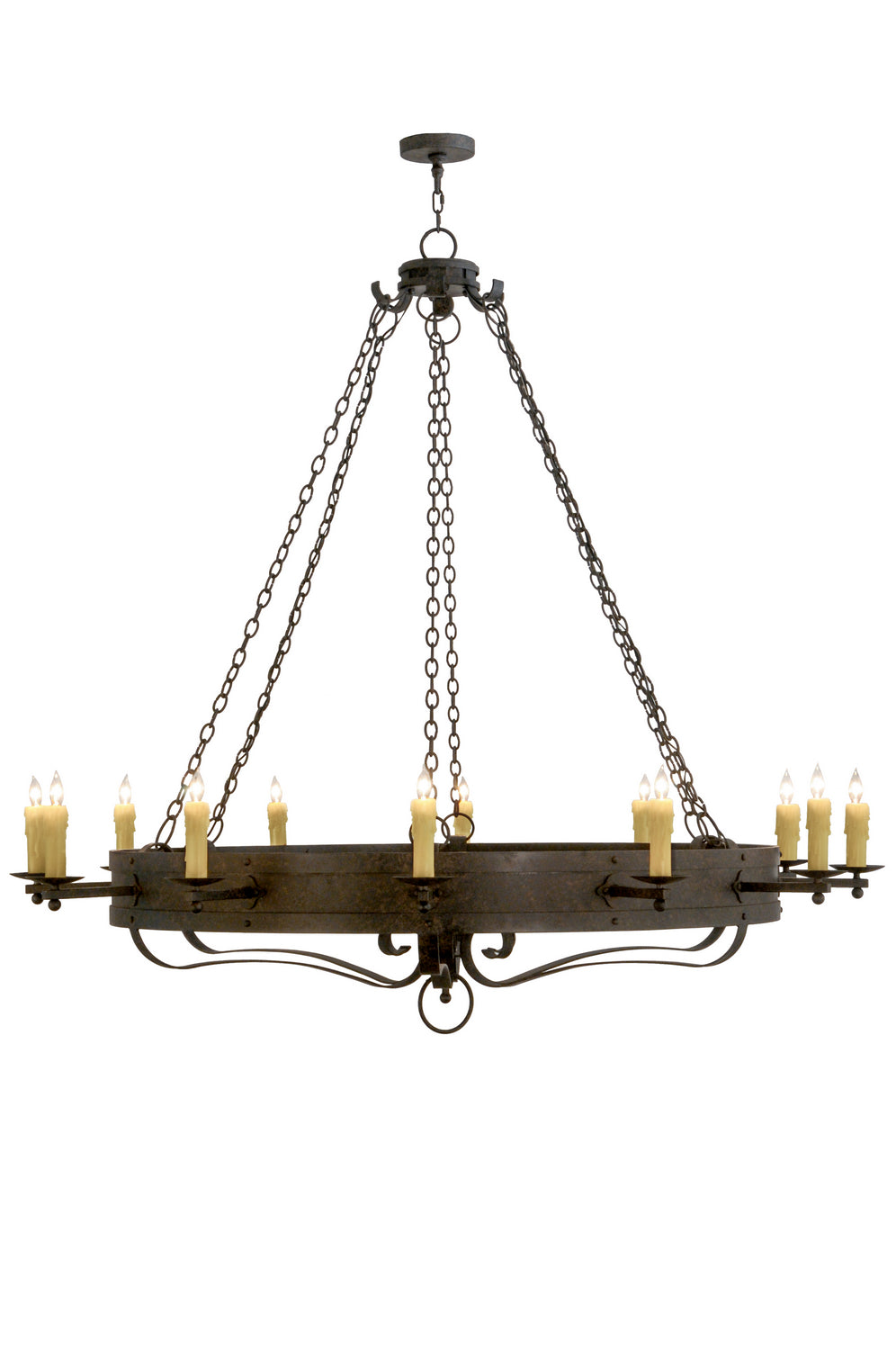 Meyda Tiffany - 153399 - 12 Light Chandelier - Parnella - Coffee Bean