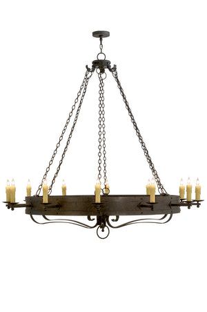 Meyda Tiffany - 153399 - 12 Light Chandelier - Parnella - Coffee Bean