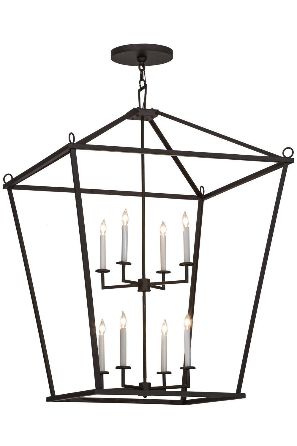 Meyda Tiffany - 153595 - Eight Light Pendant - Kitzi - Oil Rubbed Bronze