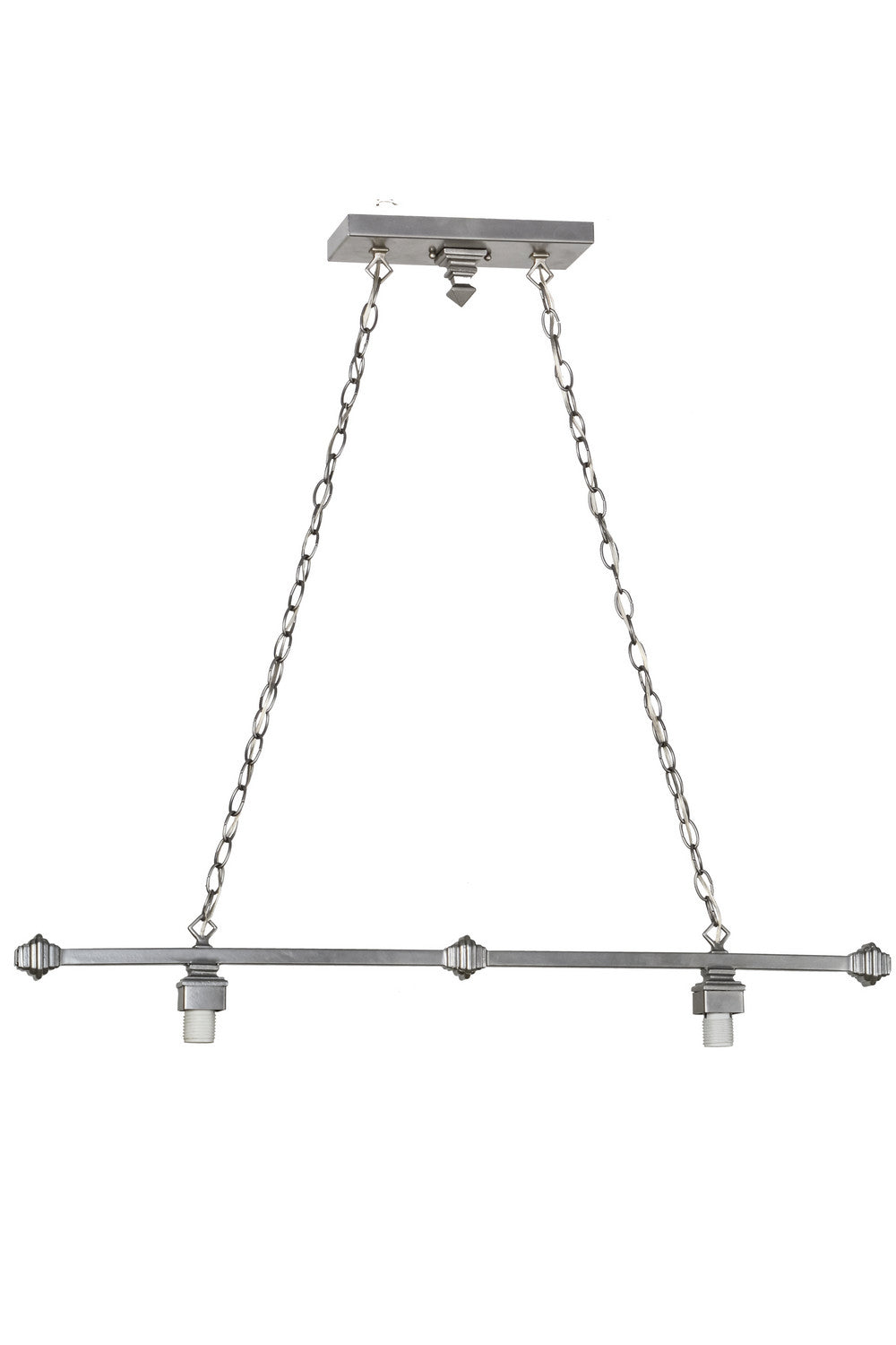 Meyda Tiffany - 153979 - Two Light Island Pendant Hardware - Loxley - Nickel