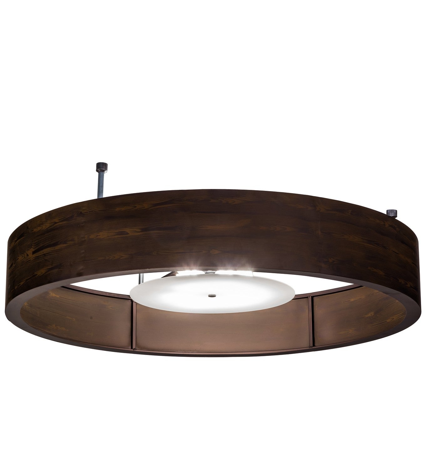 Meyda Tiffany - 154000 - 12 Light Pendant - Cilindro - Mahogany Wood Grain