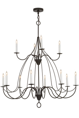 Meyda Tiffany - 154070 - 12 Light Chandelier - Polonaise - Timeless Bronze