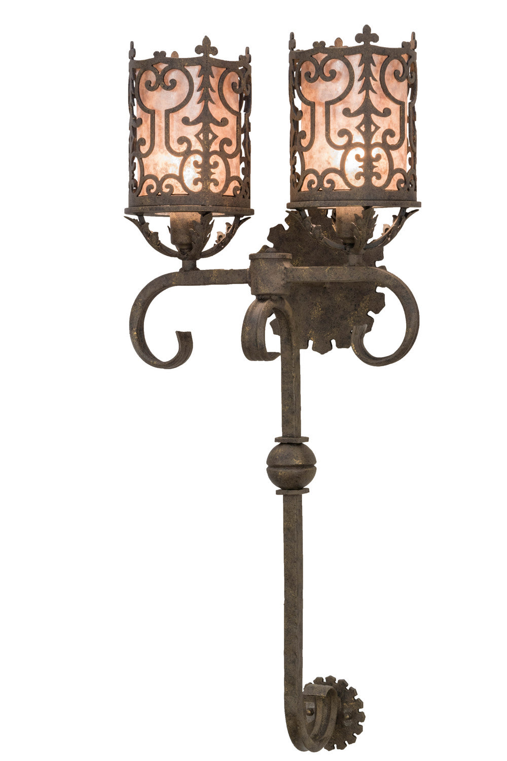 Meyda Tiffany - 155181 - Two Light Wall Sconce - Oskar - Antiquity